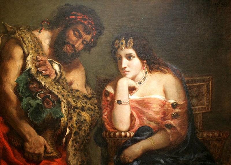 Eugene Delacroix Cleopatra and the Peasant oil painting image